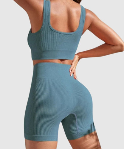 NEW ARRIVAL PGW Seamless ribbed yoga set - PERFORMANCE GYM WEAR