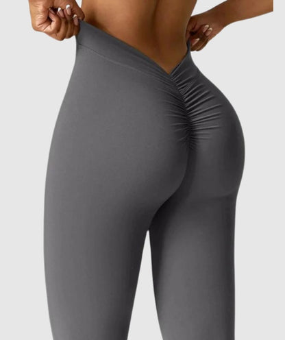 NEW ARRIVAL PGW V - back Flare Leggings - PERFORMANCE GYM WEAR