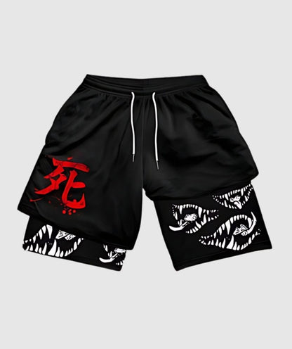 PGW Anime Berserk 2 in 1 Gym shorts - PERFORMANCE GYM WEAR