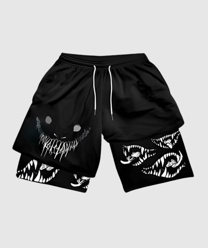 PGW Anime Berserk 2 in 1 Gym shorts - PERFORMANCE GYM WEAR