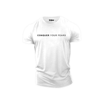 PGW Conquer Your Fears T-shirt - PERFORMANCE GYM WEAR